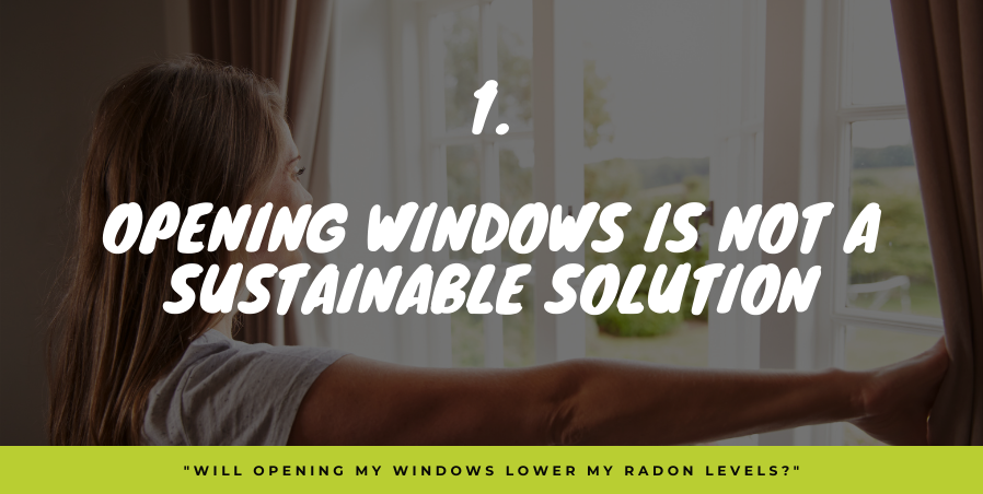 Can you reduce radon by opening windows?