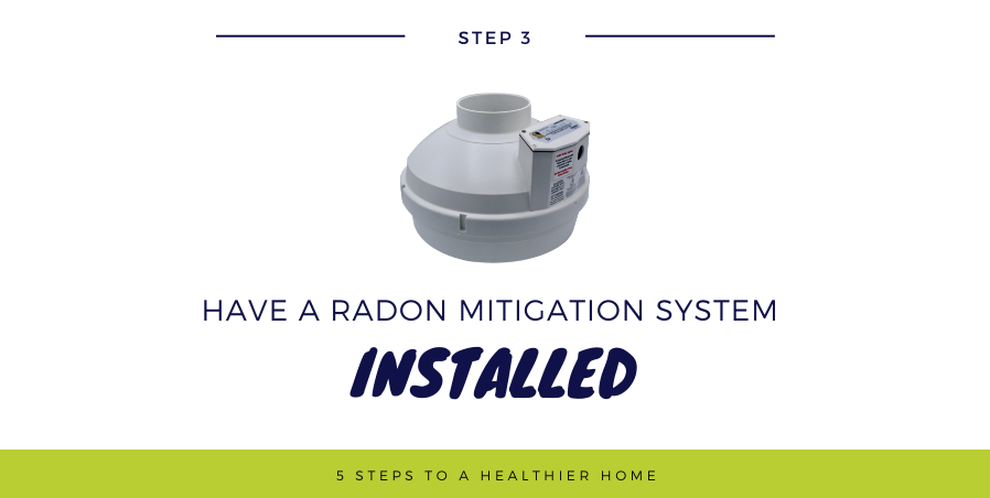 radon mitigation installation